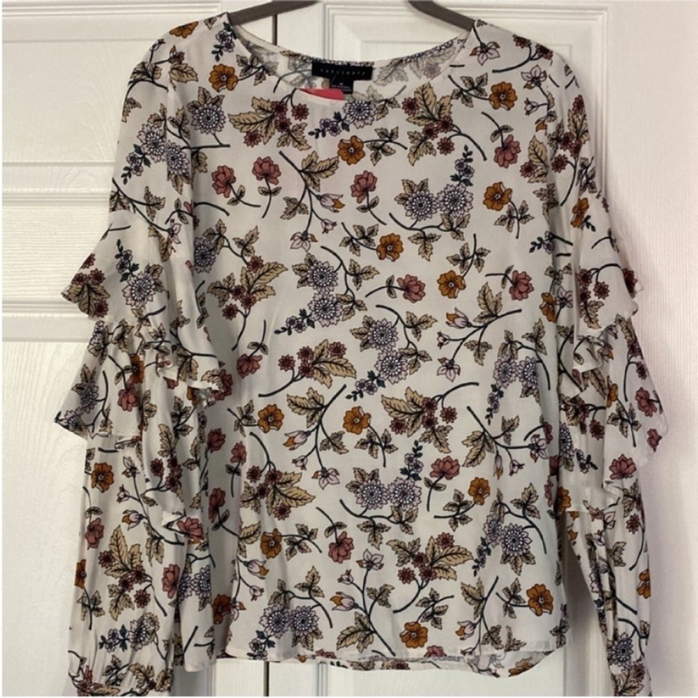 Sanctuary Top Shirt Tilly Flounce Long Sleeve Blouse New size Medium - Picture 3 of 12